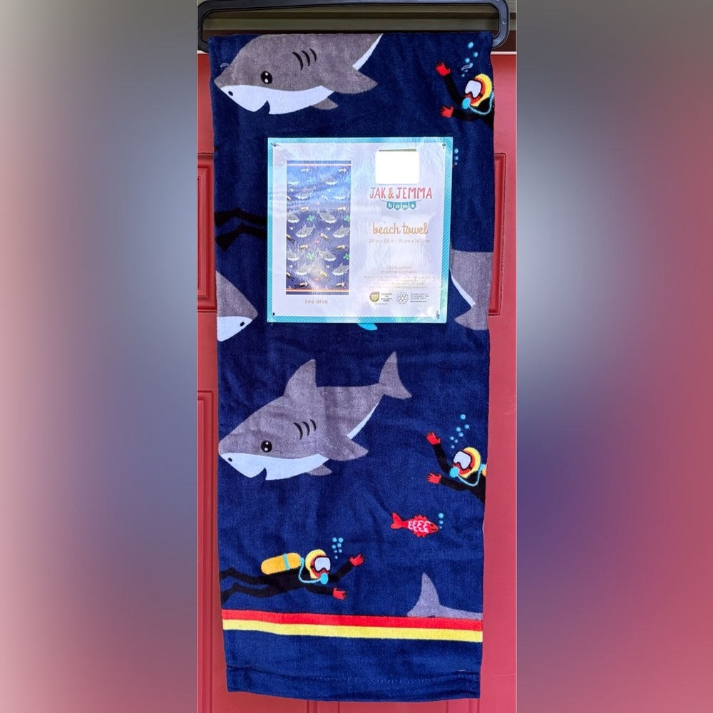Jak and Jemma Shark Beach Towel